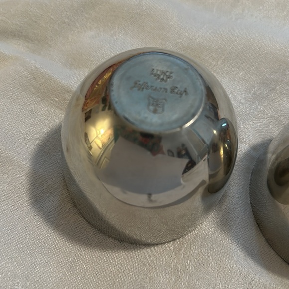 Vintage Jefferson Cup Pewter. Set of two - Picture 5 of 6